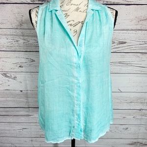 Beachlunchlounge Sleeveless Washed Out Top Sz S